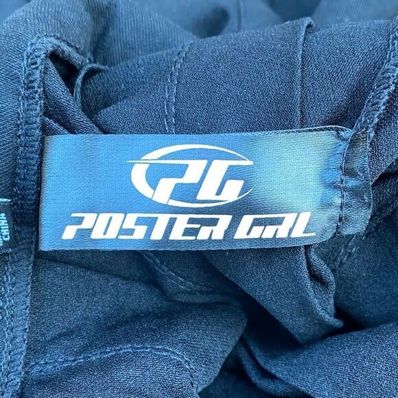 Poster Girl Womens Navy Blue Pleated Stretch Side Zipper A-Line Skirt Size XS - Picture 4 of 5